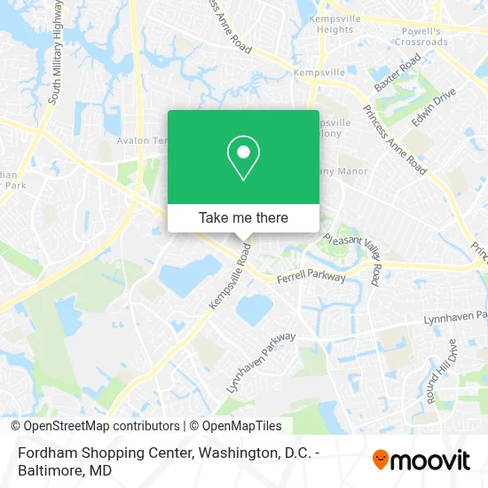 Fordham Shopping Center map
