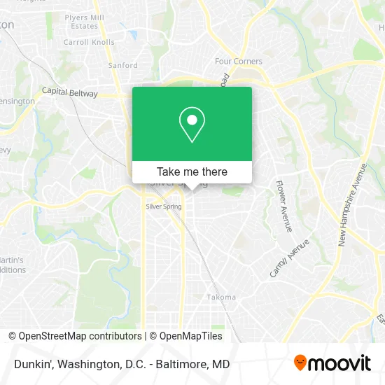Dunkin' map