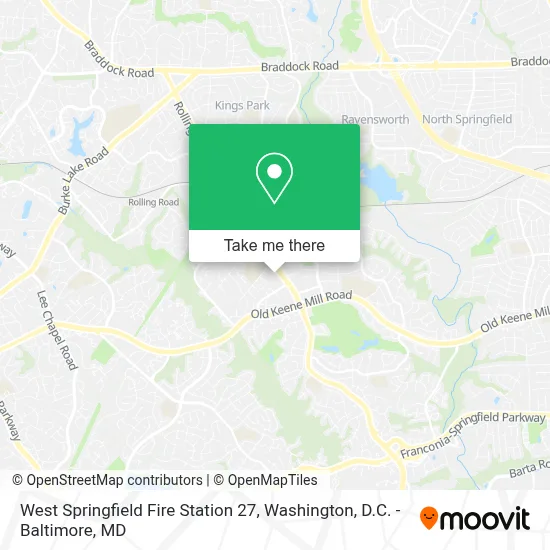 West Springfield Fire Station 27 map
