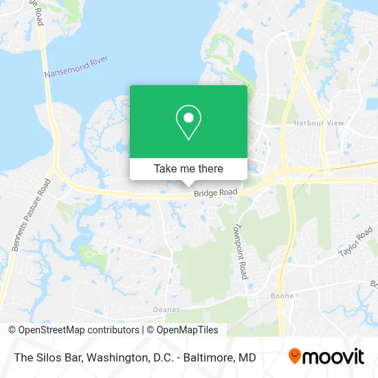The Silos Bar map