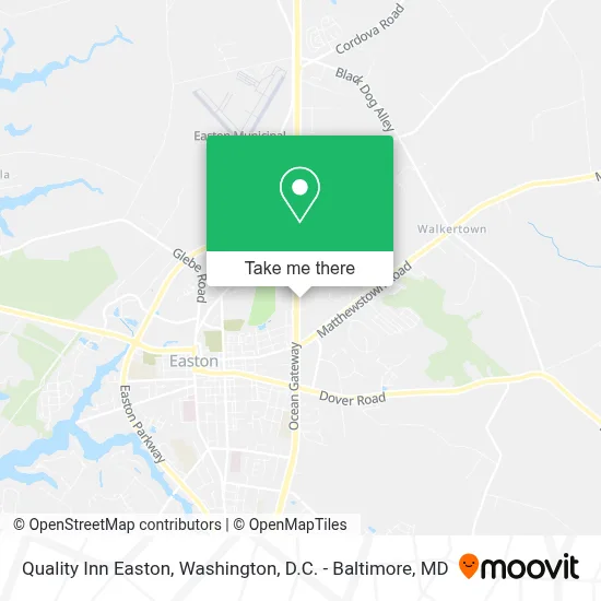Quality Inn Easton map