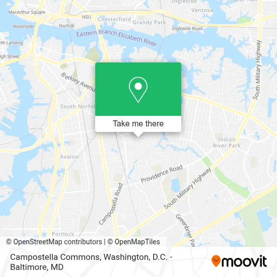 Campostella Commons map