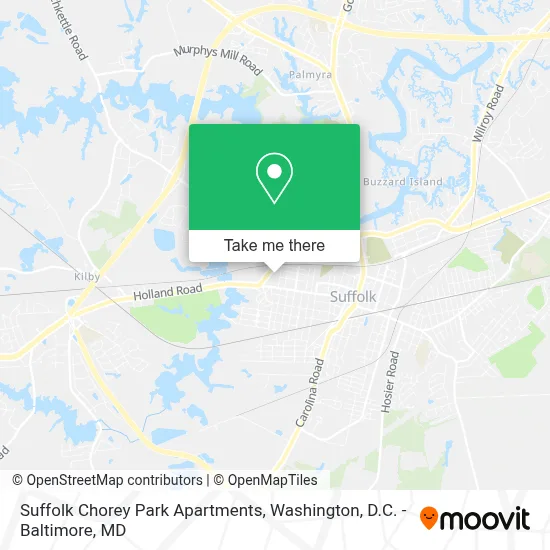 Suffolk Chorey Park Apartments map