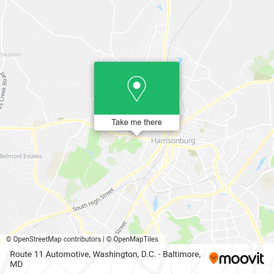 Route 11 Automotive map