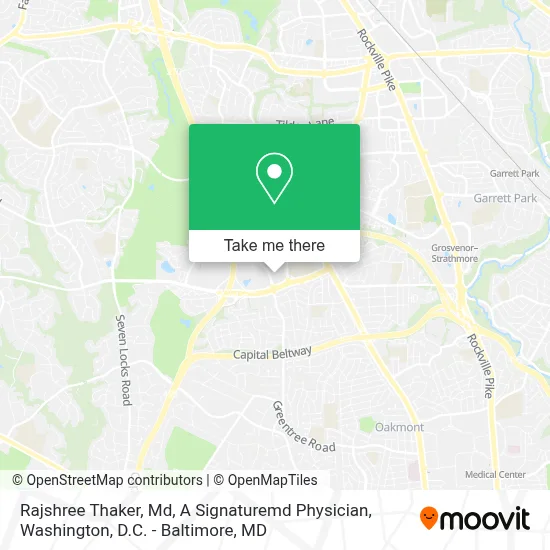 Rajshree Thaker, Md, A Signaturemd Physician map
