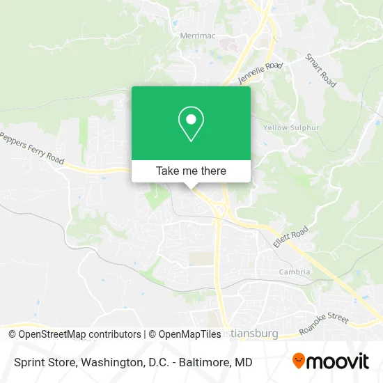 Sprint Store map