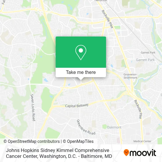 Johns Hopkins Sidney Kimmel Comprehensive Cancer Center map