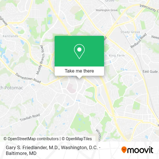 Gary S. Friedlander, M.D. map