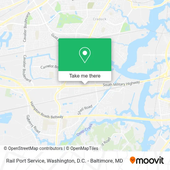 Rail Port Service map
