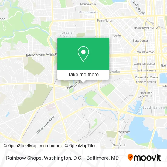 Rainbow Shops map