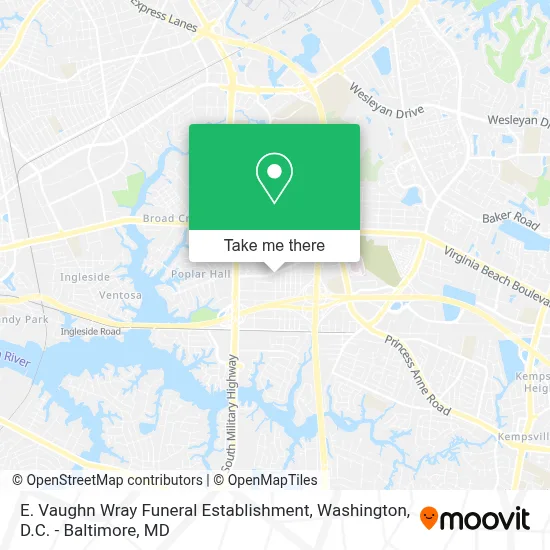 E. Vaughn Wray Funeral Establishment map