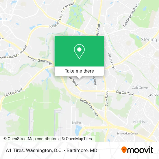 A1 Tires map