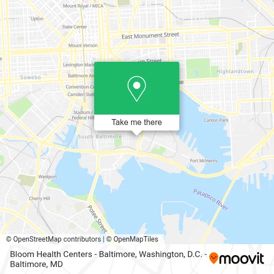 Bloom Health Centers - Baltimore map