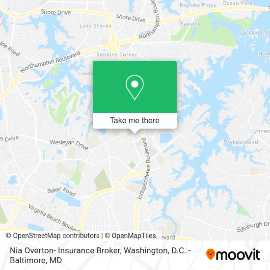 Nia Overton- Insurance Broker map
