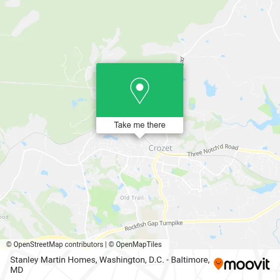 Stanley Martin Homes map
