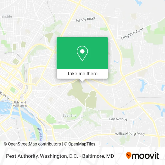 Pest Authority map