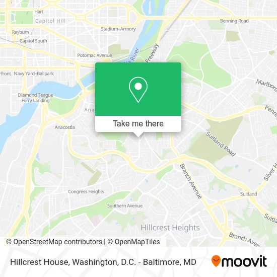Hillcrest House map