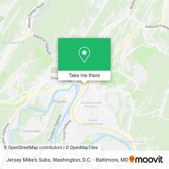 Jersey Mike's Subs map