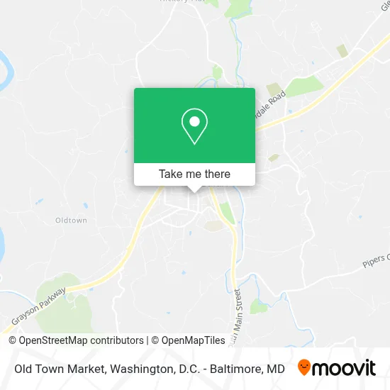Old Town Market map