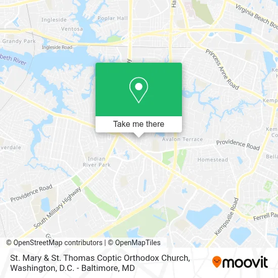 St. Mary & St. Thomas Coptic Orthodox Church map