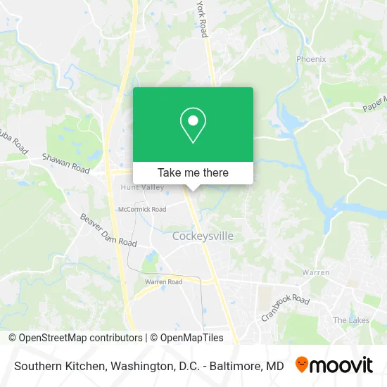 Southern Kitchen map