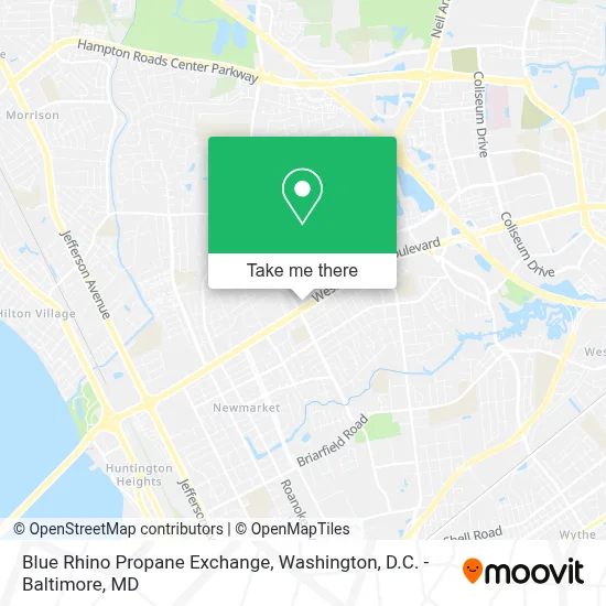 Blue Rhino Propane Exchange map