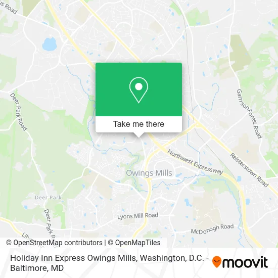 Holiday Inn Express Owings Mills map