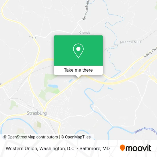 Western Union map