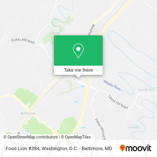 Food Lion #384 map
