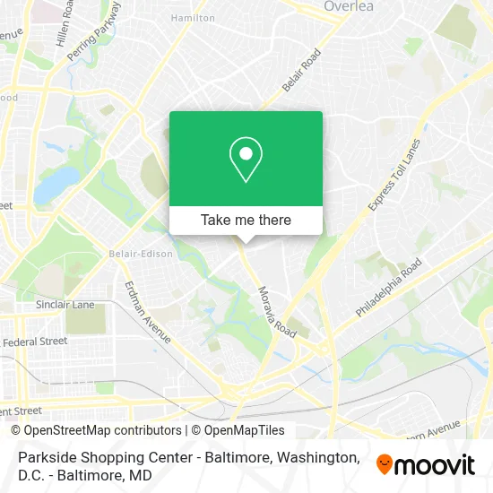 Parkside Shopping Center - Baltimore map