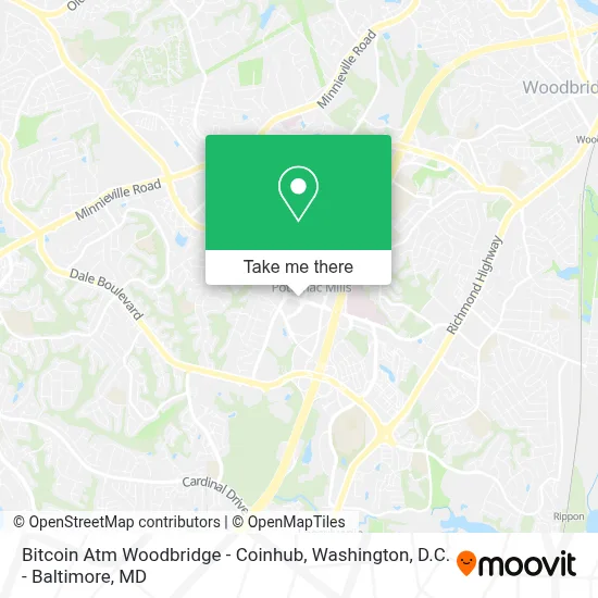 Bitcoin Atm Woodbridge - Coinhub map
