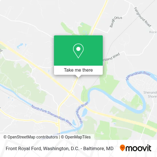 Front Royal Ford map