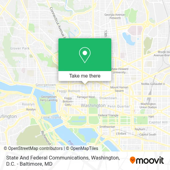 State And Federal Communications map