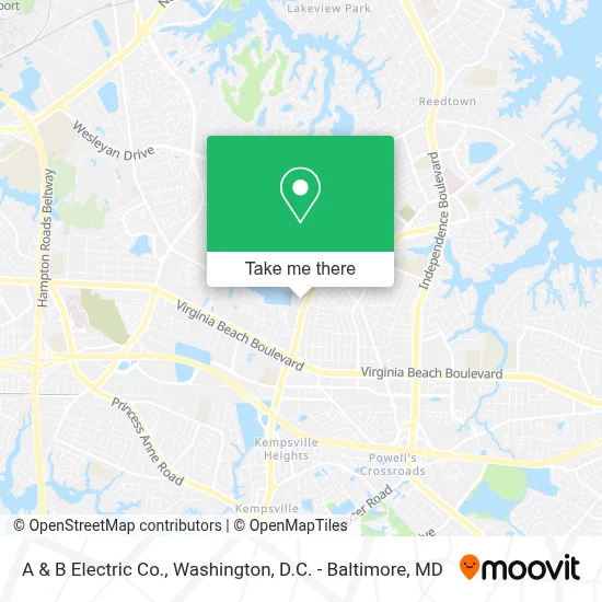 A & B Electric Co. map