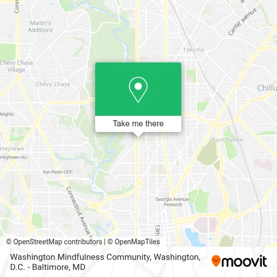 Washington Mindfulness Community map