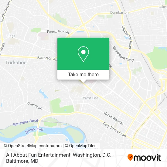 All About Fun Entertainment map