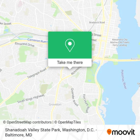 Shanadoah Valley State Park map