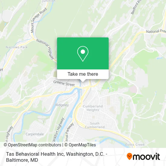 Tas Behavioral Health Inc map