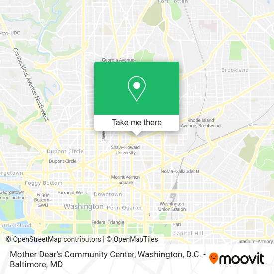 Mother Dear's Community Center map