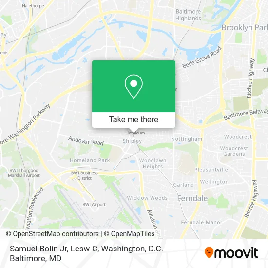 Samuel Bolin Jr, Lcsw-C map