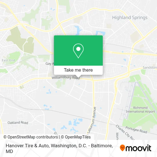 Hanover Tire & Auto map