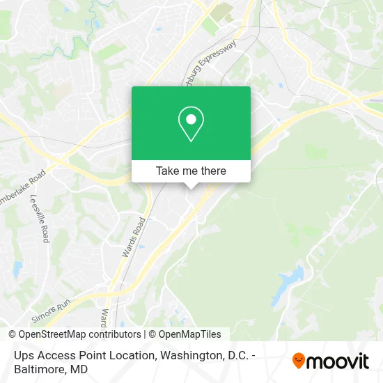 Ups Access Point Location map