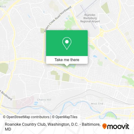 Roanoke Country Club map