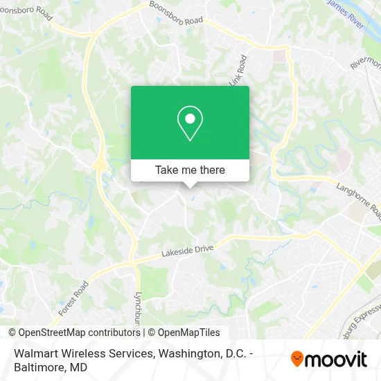 Walmart Wireless Services map