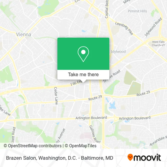 Brazen Salon map
