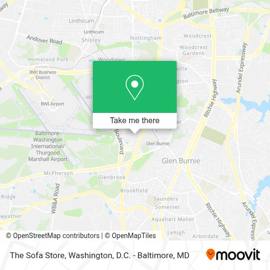 The Sofa Store map
