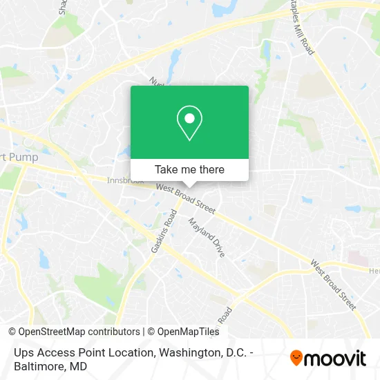 Ups Access Point Location map