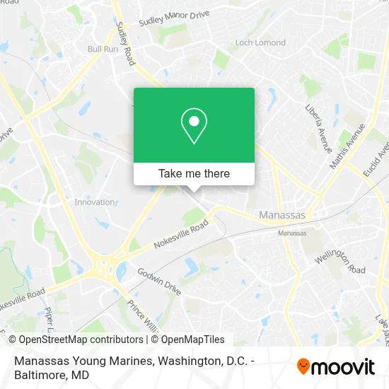 Manassas Young Marines map