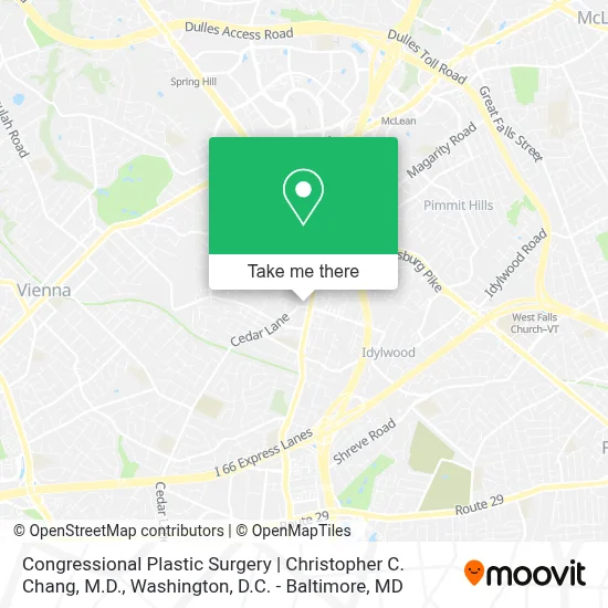 Congressional Plastic Surgery | Christopher C. Chang, M.D. map