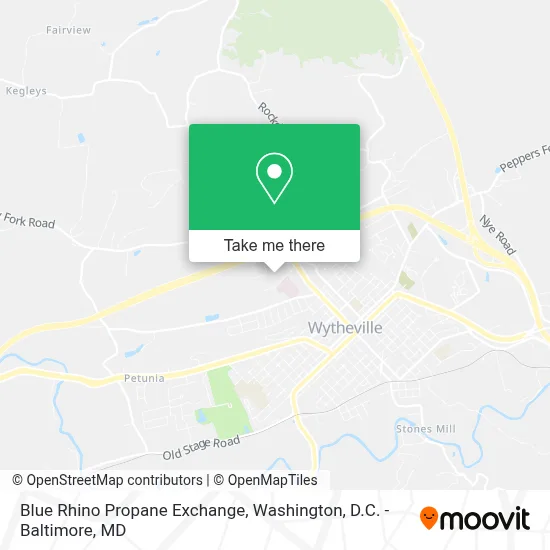 Blue Rhino Propane Exchange map